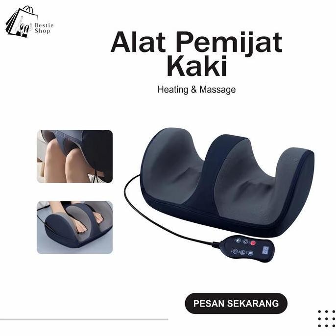 [BS] Alat Pemijat Kaki Remote Kompres Panas / Alat Pijat Kaki Betis Navy Myung Elektrik Terapi Getar