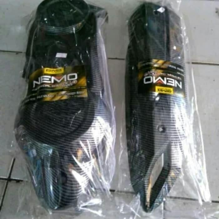 PAKETAN COVER CARBON YAMAHA AEROX 155 MEREK NEMO COVER CVT / KNALPOT Original