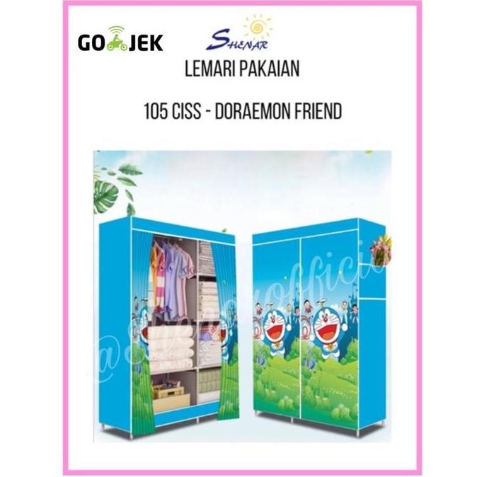 Promo TERBARU SHENAR Lemari Pakaian 105 ciss/lemari KARAKTER/lemari tirai COD