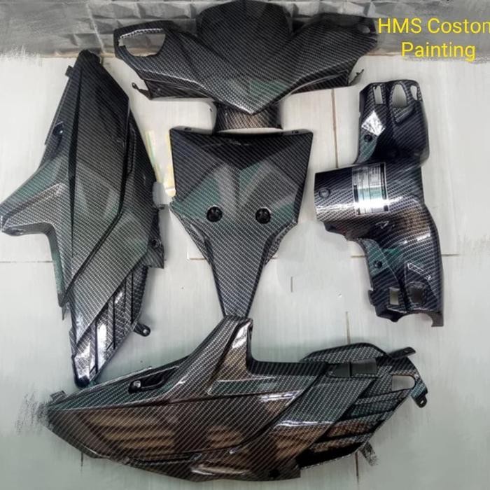 paketan body motor Vario110 Techno karbu full Carbon Original