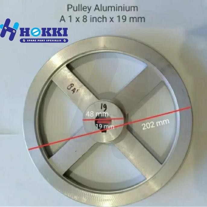 Pulley Alumunium 8 Inch TERBARU