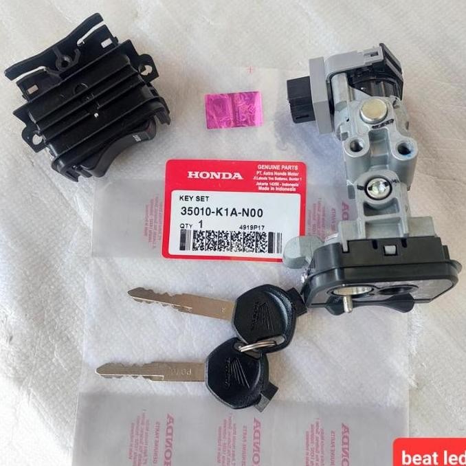 Kunci Kontak Keyset Original Beat New 2020 Lampu Led