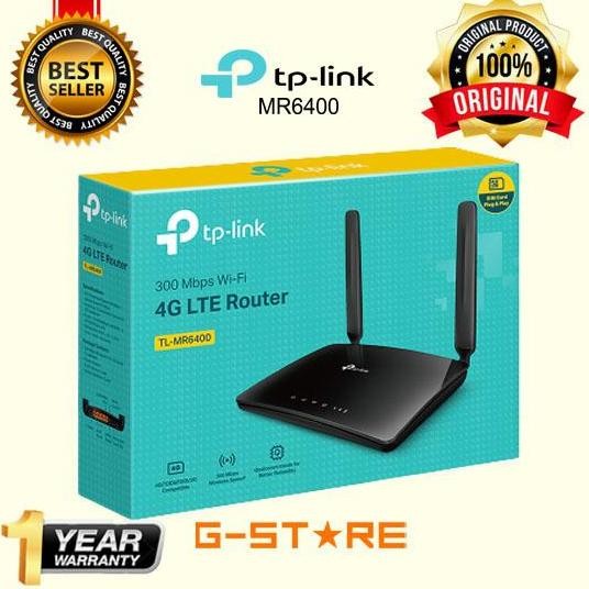 BEBAS ONGKIR - ROUTER TP-LINK MURAH RUMAH KANTOR MR6400 WIFI 4G SIMCARD + FREE ONGKIR Antena