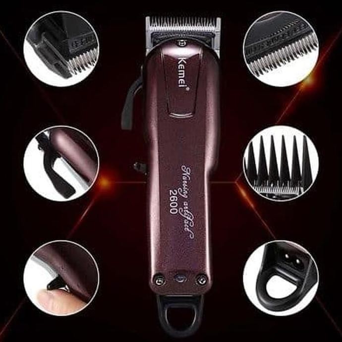 Alat Mesin Cukur Rechargerable Original Kemei Km-2600 / Km2600