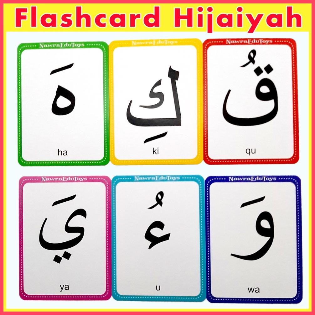 Big Sale Flashcard huruf hijaiyah dengan HAROKAT, Flash Card, Kartu Pintar Belajar 