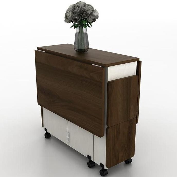 Meja makan minimalis kursi 4 mungil apartemen allison BANDUNG