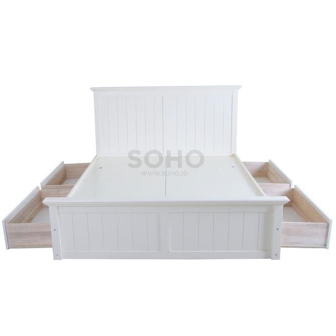 SOHO.ID Furniture Divan Rangka Tempat Tidur Laci Korea - Ashley Bed LL