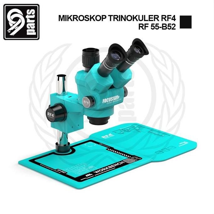 ENOTECA - Mikroskop Trinokuler RF4 RF 55-B52 / Mikroskop RF4 Trinokuler RF4 RF 55 B52 Plus Lampu LED