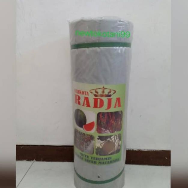 LEGOLANT- Mulsa Hitam Perak Lebar 120cm Panjang 500m Cap Mahkota Radja untuk Penutup Tanah Pertanian