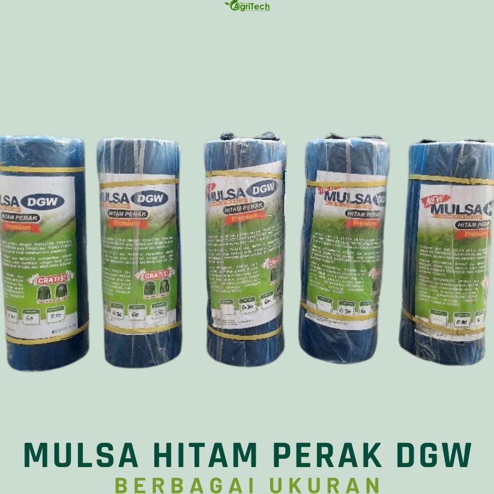 LEGOLANT- Plastik Mulsa DGW 10 Kg Mulsa Hitam Perak Kualitas Premium Tebal Tahan Lama