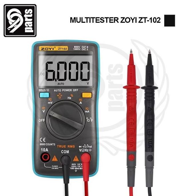 ENOTECA - Multitester Zoyi-102 Digital Original / Multitester Digital Zoyi ZT-102 / Multimeter Zotek
