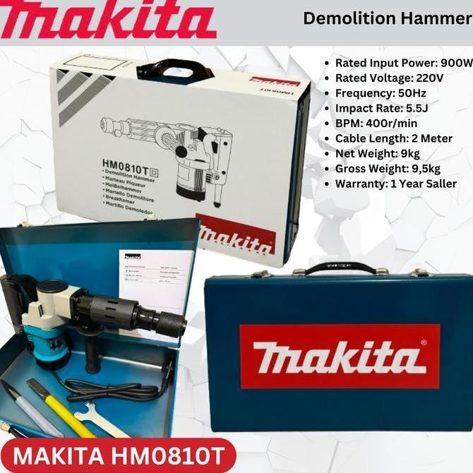 PAPPITSON- Makita Hm 0810t / hm0810 T Mesin demolition Hammer