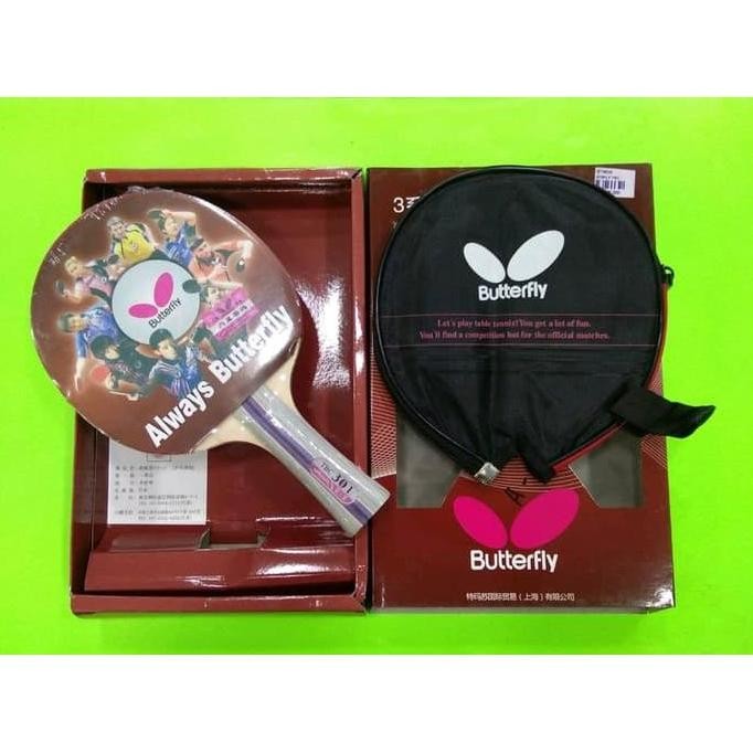 Bat / Bet Pingpong / Bet Tenis Meja BUTTERFLY TBC-301 + Cover