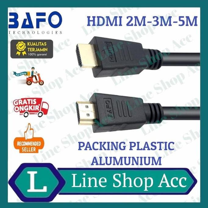 Bafo Cable Hdmi 15 Meter Versi 2.0 Quad Hd 3D 4K Gold Plated