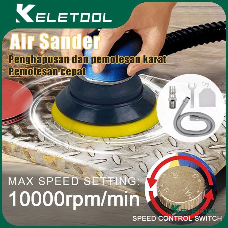 SWALLOWTAIL- Promosi Khusus Pneumatic Tools Orbital Sander Air Sander 5inch Pneumatic Random acuum A