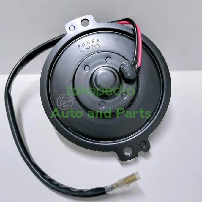 Promo Motor Fan Universal 24 Volt Motor Extra Fan AC Mobil 24V Kaki Dua COD