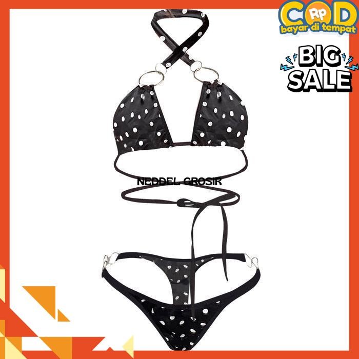 LINGERIE  OPEN CROTCH PLUS SIZE BRA G STRING SET LINGERIE  BY NEDDEL GROSIR
