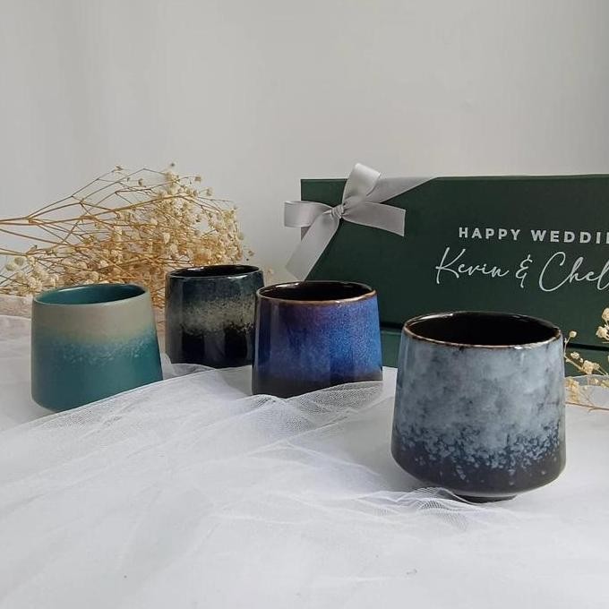 Kado Nikahan Set Gelas Keramik Jepang