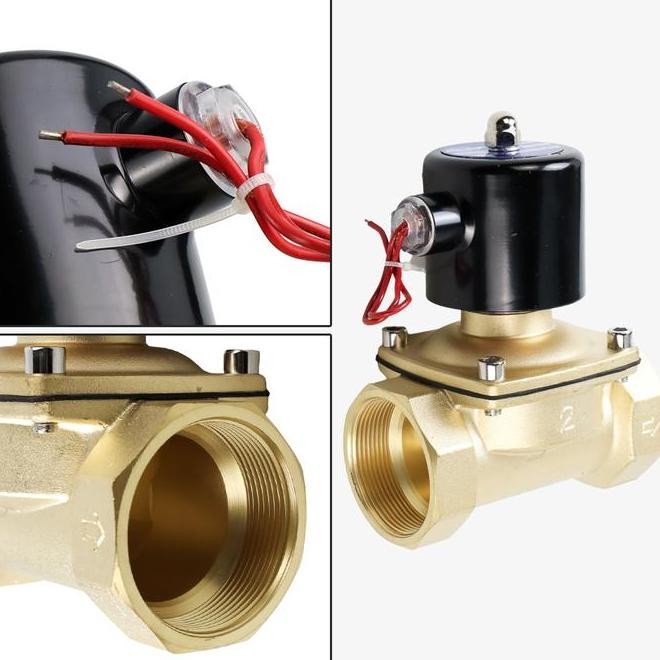 Solenoid Valve 2Inch Elektric Solenoid Valve Normally Closed High 2 Inch 220V Water Valve
