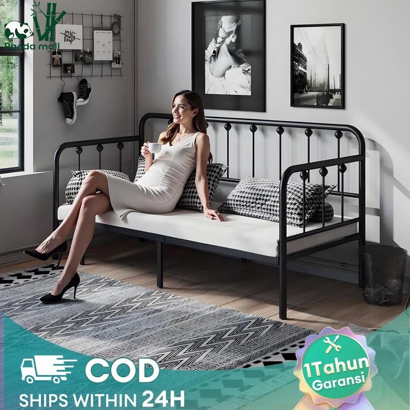 Tempat Tidur Sofa Besi Tempa Ranjang Sofa Kuat Tempat Tidur Besi Rangka Tempat Tidur Besi Tempa