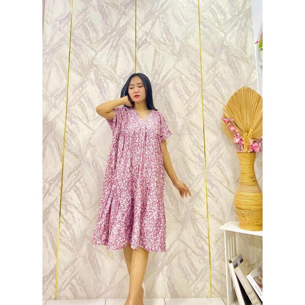 Promo - KEJORA DRESS BUNGA/DASTER SUSUN RAYON/DASTER RAYON /DASTER REMPEL SUSUN