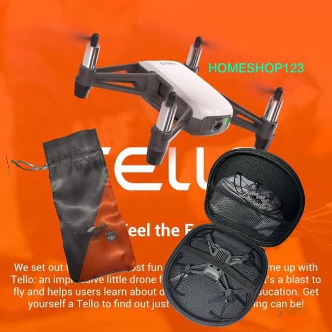 DE105 >> CASE DJI TELLO, PORTABLE CASE for DJI TELLO, PELINDUNG DJI TELLO