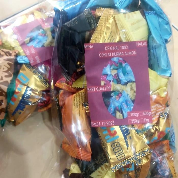 Coklat Almond Kurma//Dark Chocolate & Almond 500gr