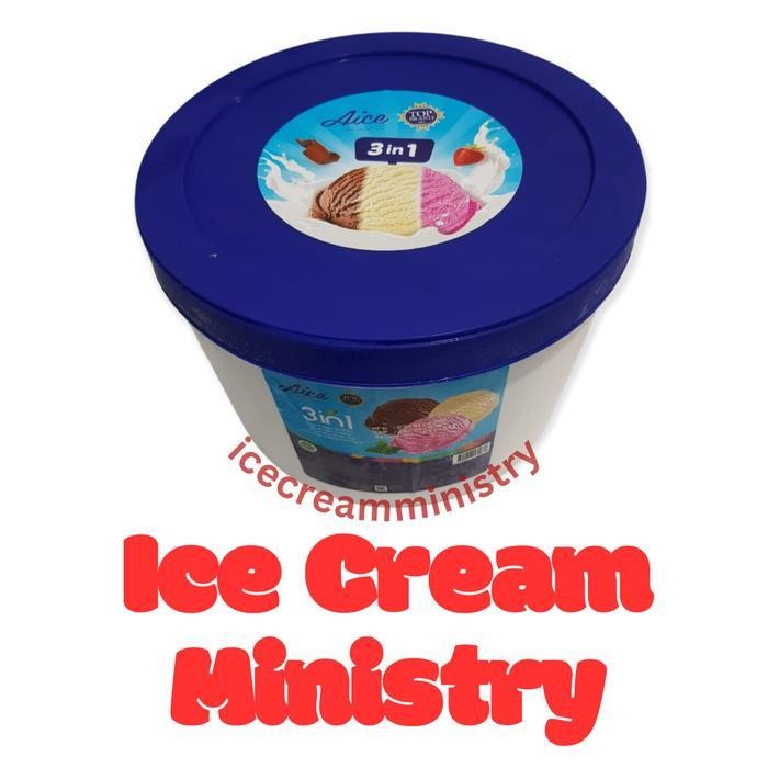 Aice Bucket / Emberan Ukuran 5 liter Varian 3in1 (neopolitan)