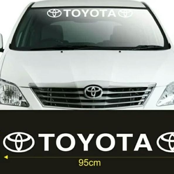 Stiker Toyota kaca mobil depan Cutting Sticker Toyota