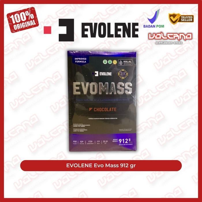 Evolene Evo Mass Gainer 912 gram gr 2 lb lbs EvoMass