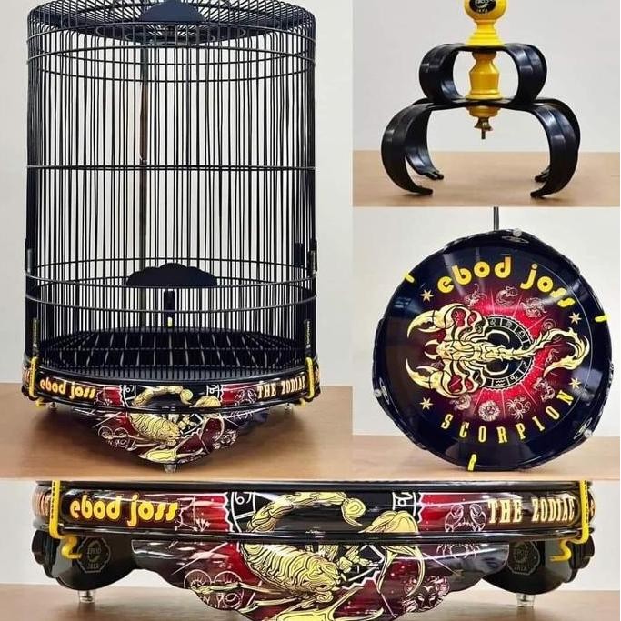 SANGKAR KANDANG MURAI EBOD JAYA EBOD JOSS SCORPION PVC DECAL NO 2 murah