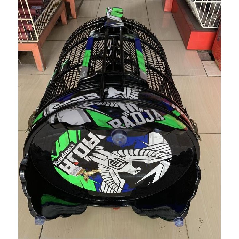 SANGKAR KANDANG ANIS RADJA COMPANY JATI DECAL DIM 38 CM murah