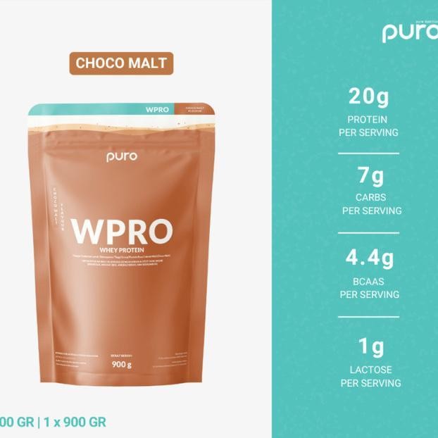 PURO WPRO Whey Protein Concentrate susu protein 900gr