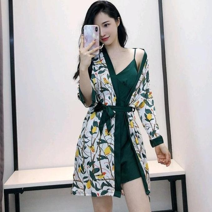 Baju Seserahan Kimono Tidur-Baju Tidur Wanita Kimono Lembut