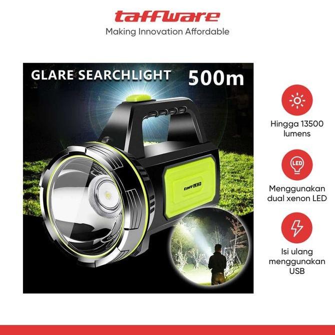 Taffled Zancaka Senter Led Rechargeable 10W 13500 Lumens - Q3