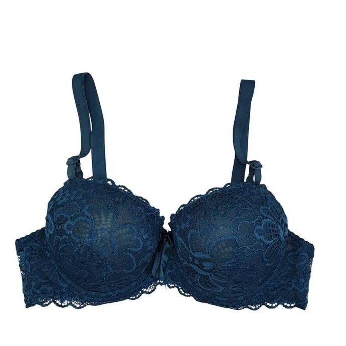 Guini Bra Wanita Dewasa Busa Tebal Kawat Push Up Bh Cewek Cantik Motif Renda Nyaman