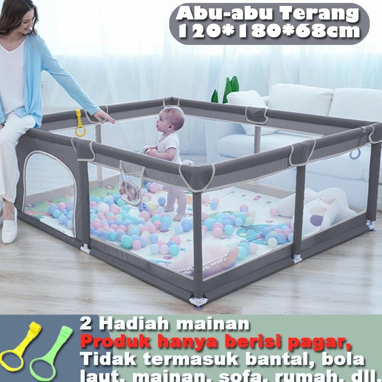 Pagar Bayi / pagar bayi bermain/ Pagar Mainan Anak/kolam mandi bola anak/Pagar Kasur Pengaman/pagar 