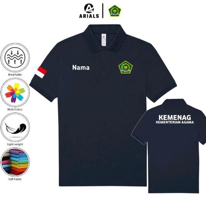 DT100 }} Arials Polo shirt Baju Kaos Kerah KEMENAG Kementerian Agama