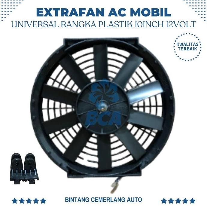 EXTRAFAN 10 inch AC Mobil Rangka Plastik Extra Fan AC 10 Inci