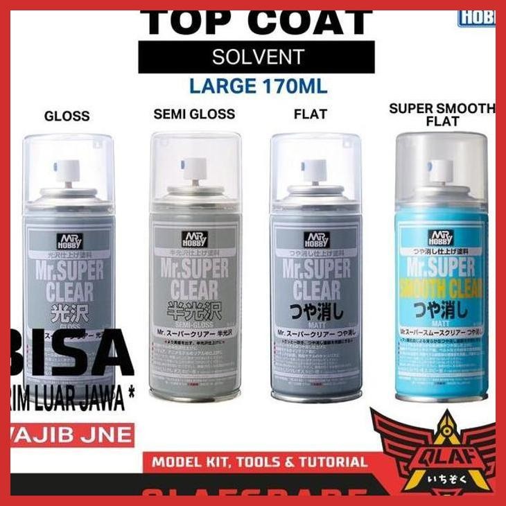 (GUNDAM) TOP COAT SUPER VARIAN MR HOBBY SUPER CLEAR SMOOTH TOPCOAT ORI JAPAN PRIVASI AMAN