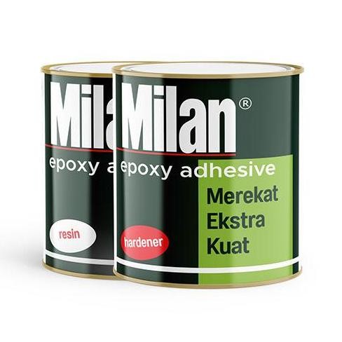 Promo Milan Lem Epoxy Adhesive 2 Komponen Merekat Ekstra Kuat untuk Kayu Aluminium Karet Formica Kac