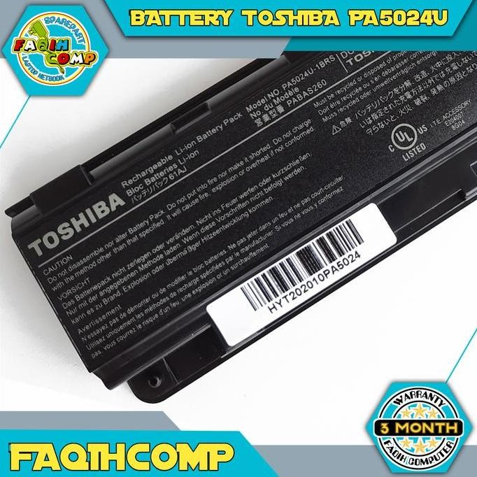 Battery Baterai Batre Laptop Toshiba Satelite Model Pa5024U-1Brs Ori