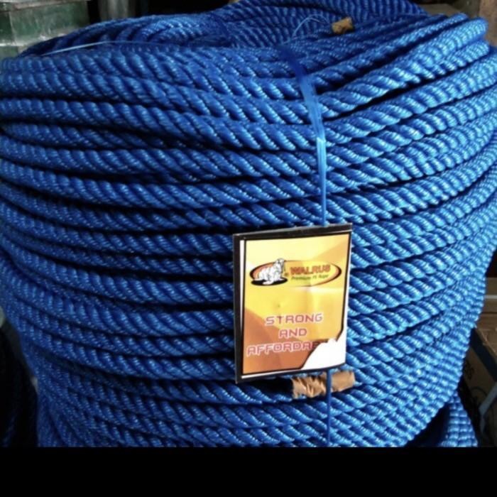 Tambang tali plastik kiloan ukuran 14mm Biru per kg 14 mm