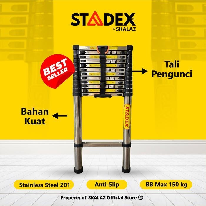 Tangga Teleskopik Single Stadex by Skalaz 3,5 mtr