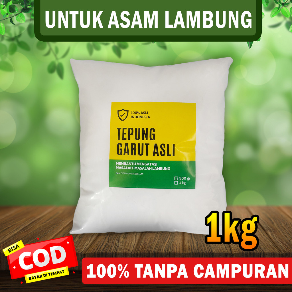Tepung Pati Garut 1kg Untuk Asam Lambung / Pati Garut / Tepung Garut / Tepung Pati Irut / Pati Garut