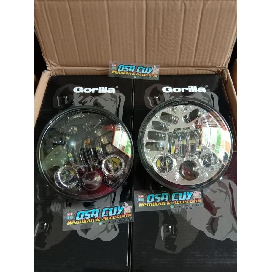 * reflektor lampu depan daymaker 16 led 5,75 inch daymaker gorilla murah *