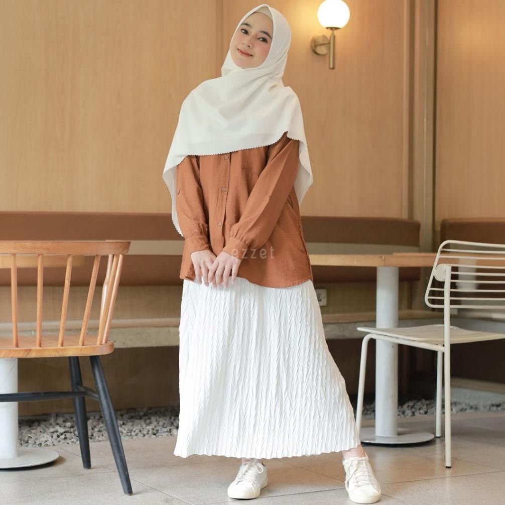 Promo.. Ezzet - Adiva Rok Dewasa Plisket Premium Korean Style Pleats Skirt Jumbo Ua-86