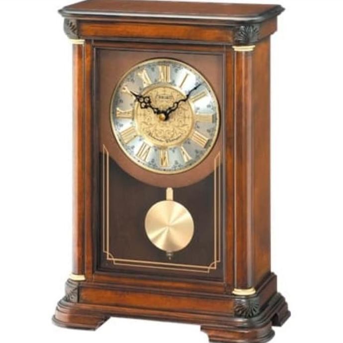 Jam SEIKO Pendlum QXQ008B (Brown) Jam Meja Seiko Kayu QXQ008Brown