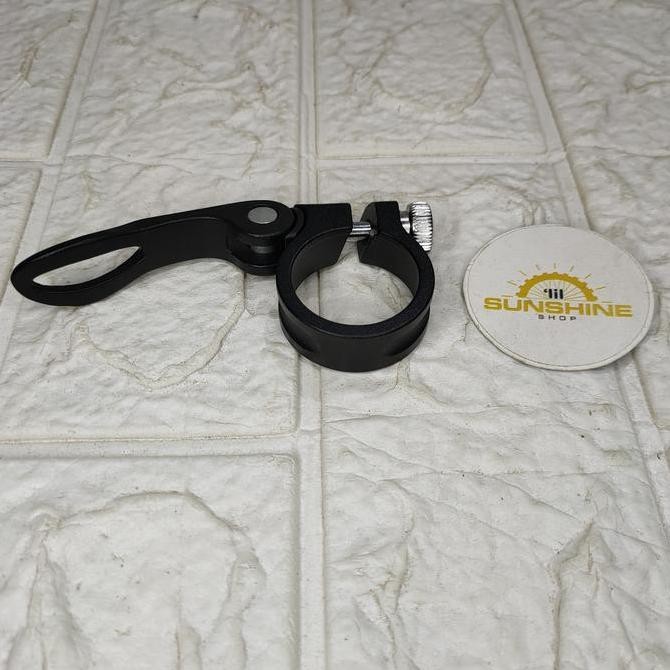 Promo Seatclamp Clamp Qr 31.8Mm Eterna Klem 31.8 Alloy Untuk Seatpost 27.2 Dan 28.6 Sepeda Mtb Lipat