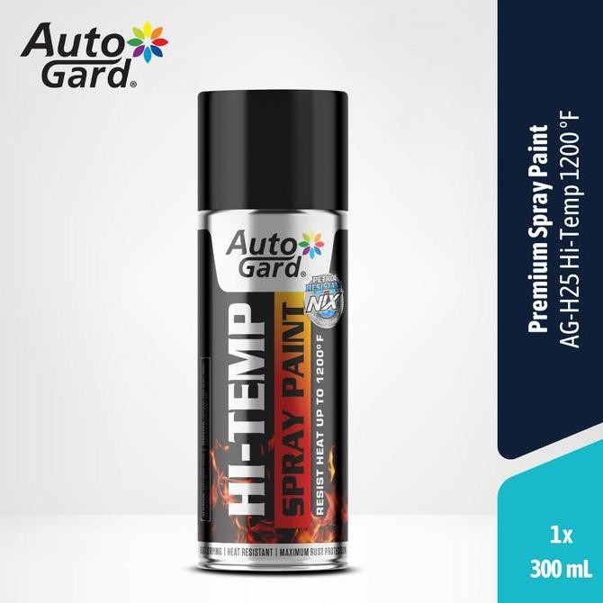 Promo Autogard Ag-H25 Hi-Temp Hitam Black Cat Semprot Premium Tahan Panas 1200 F Untuk Blok Mesin Kn